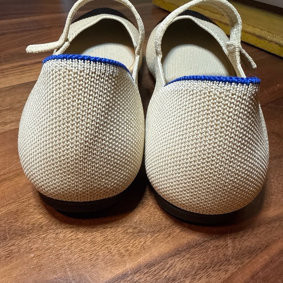 Rothy's NEW Cream and Black “The Square Mary Jane” Flats Size 9 - Picture 5 of 14